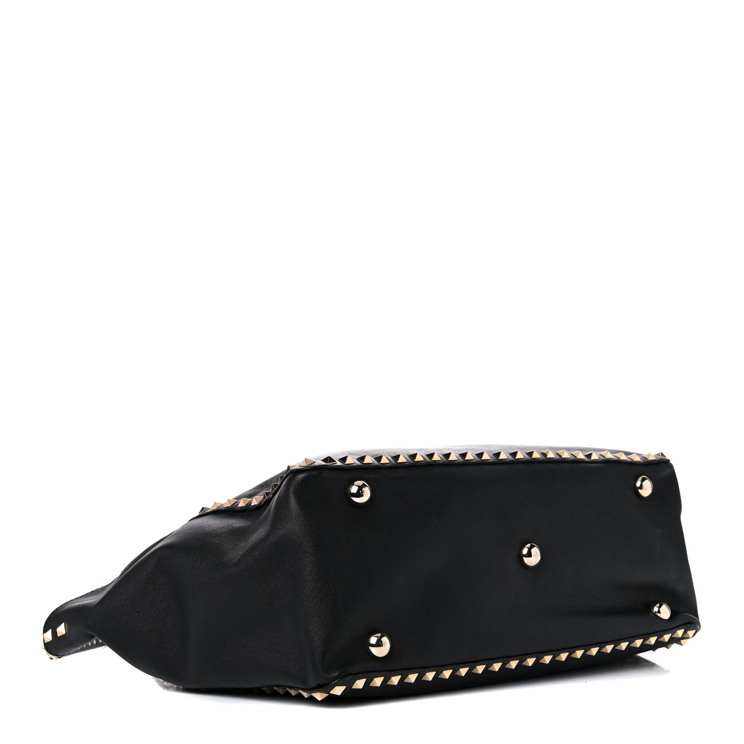 Valentino Garavani Vitello Medium Rockstud Tote Black 4 of 14