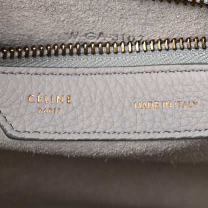 Celine Baby Drummed Calfskin Micro Luggage Sky 6 of 11