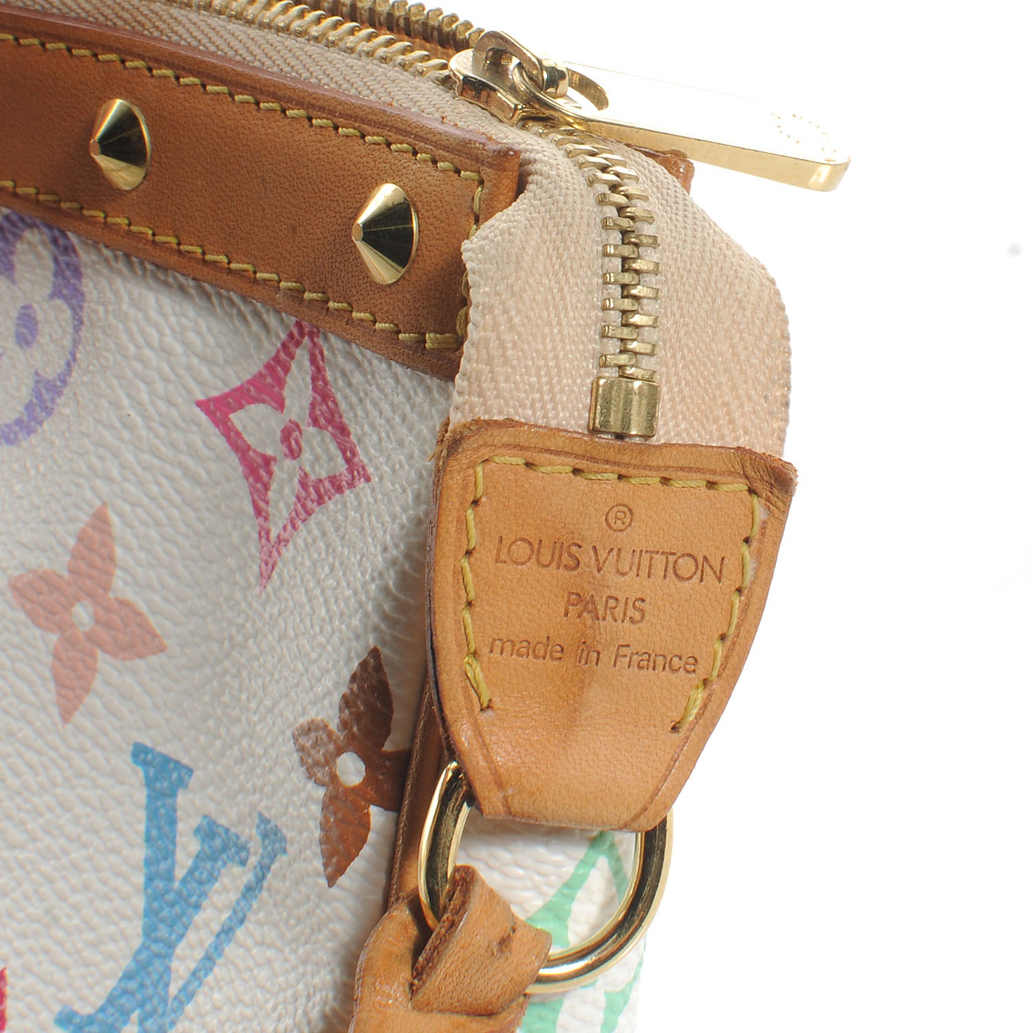 Louis Vuitton Monogram Multicolor Pochette Accessories White 5 of 8