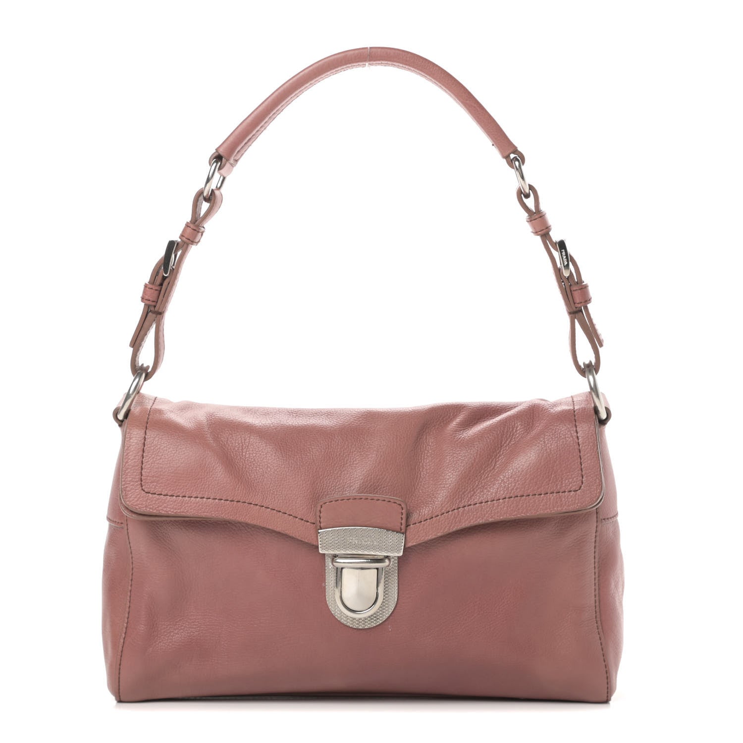Prada Buffalo Easy Pushlock Flap Shoulder Bag Confetto 1 of 15