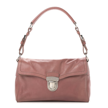 Prada Buffalo Easy Pushlock Flap Shoulder Bag Confetto 1 of 15