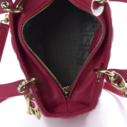 Christian Dior Lambskin Cannage Medium Lady Dior Pink 5 of 9