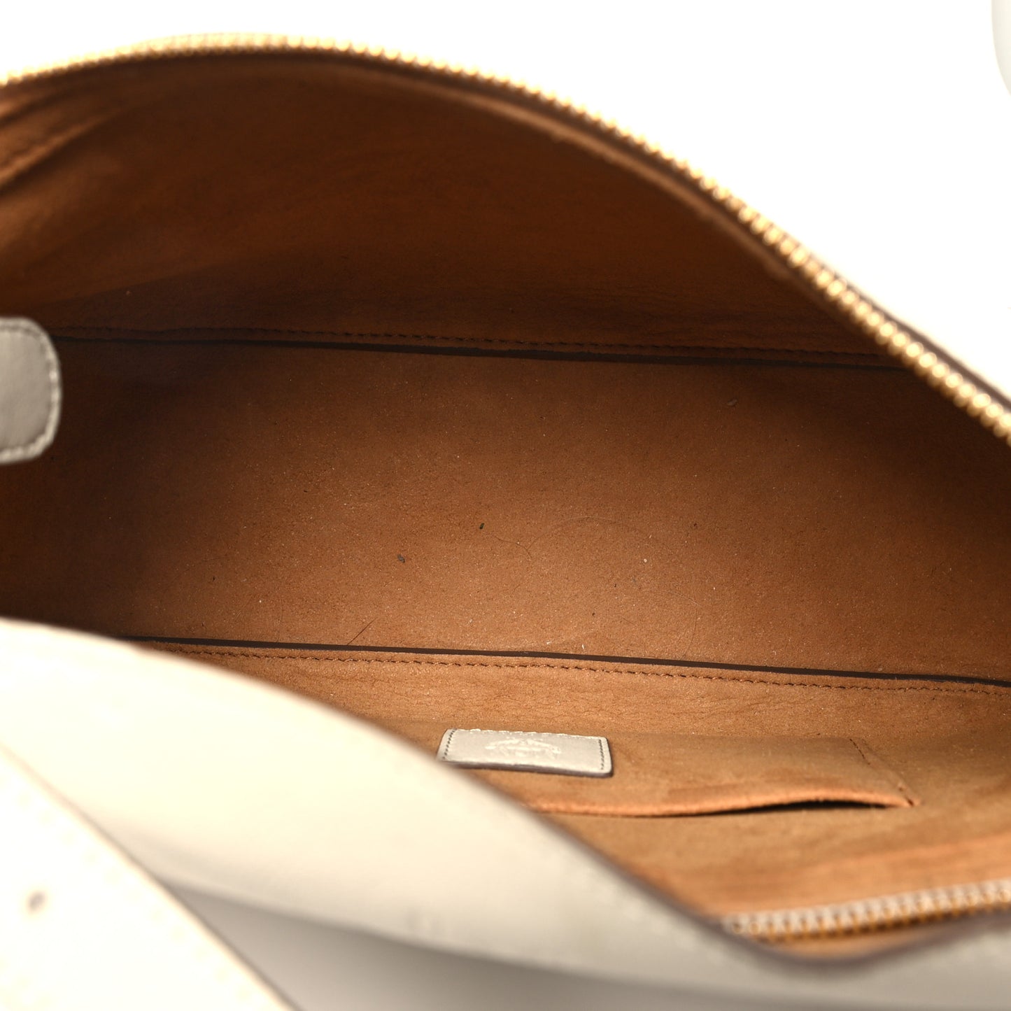 Calfskin Ottomar Small Aren Flap Hobo Oatmeal