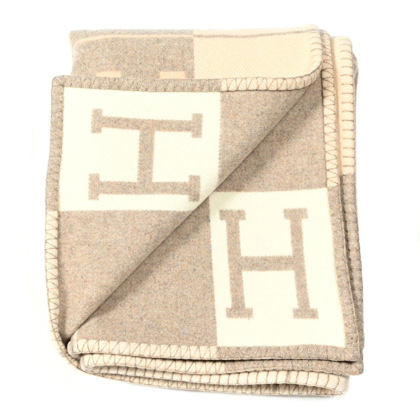 Wool Cashmere Avalon III Blanket Coco Camomille