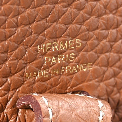 Hermes Taurillon Clemence Evelyne TPM Gold 5 of 10