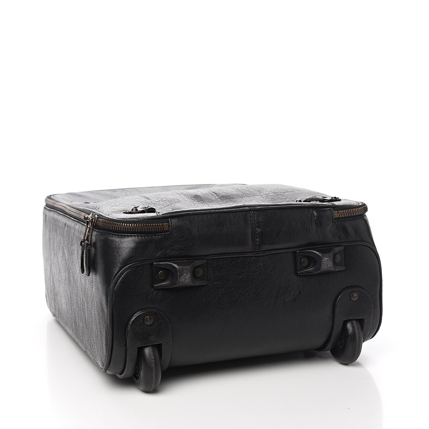 Agneau Classic Hardware Voyage Carry On Trolley Black