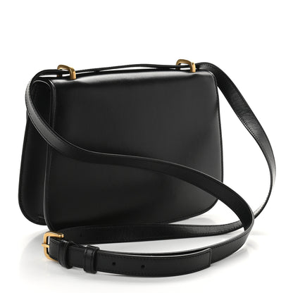 Saint Laurent Smooth Calfskin Small Spontini Saddle Bag Black 2 of 9