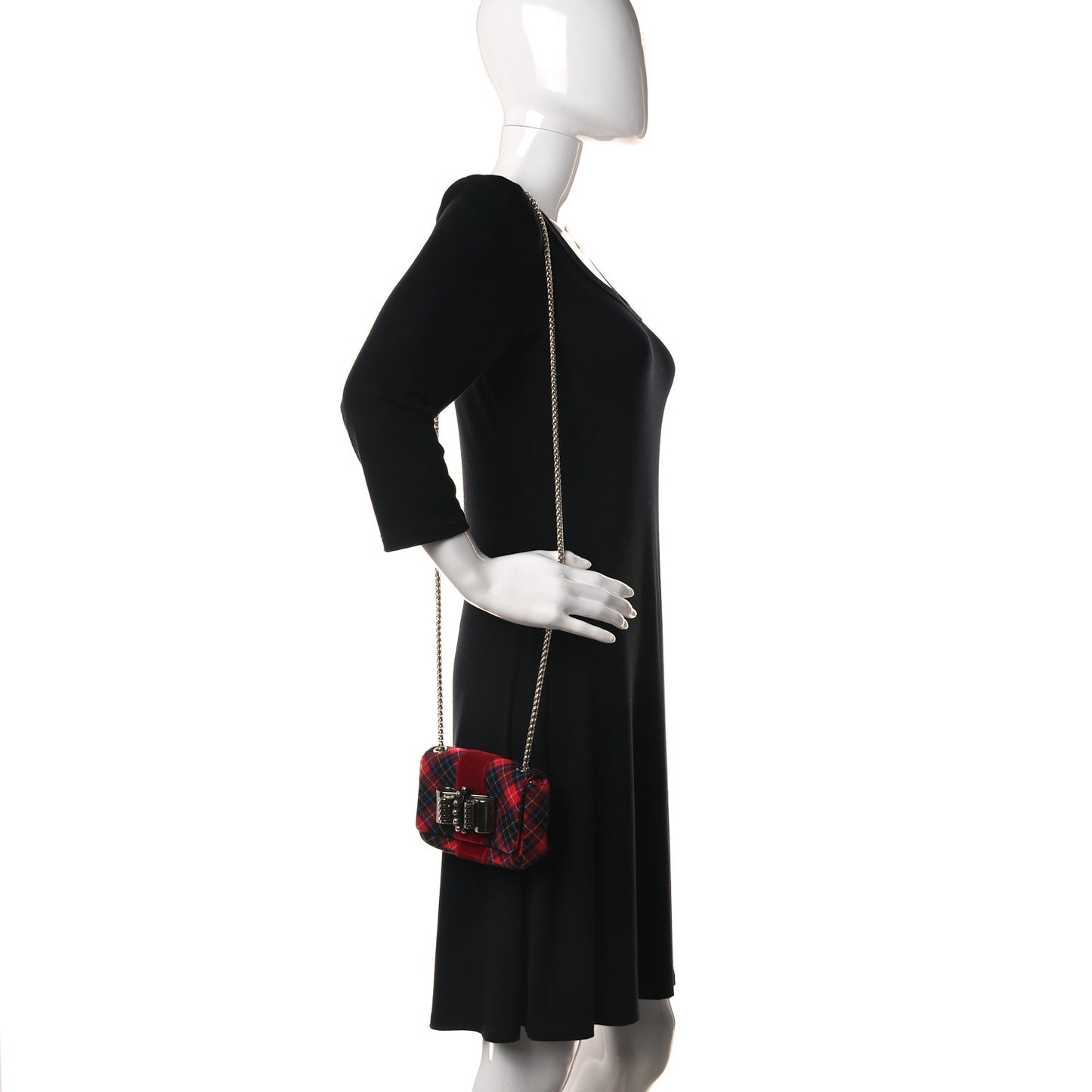 Wool Sweet Charity Crossbody Bag Plaid