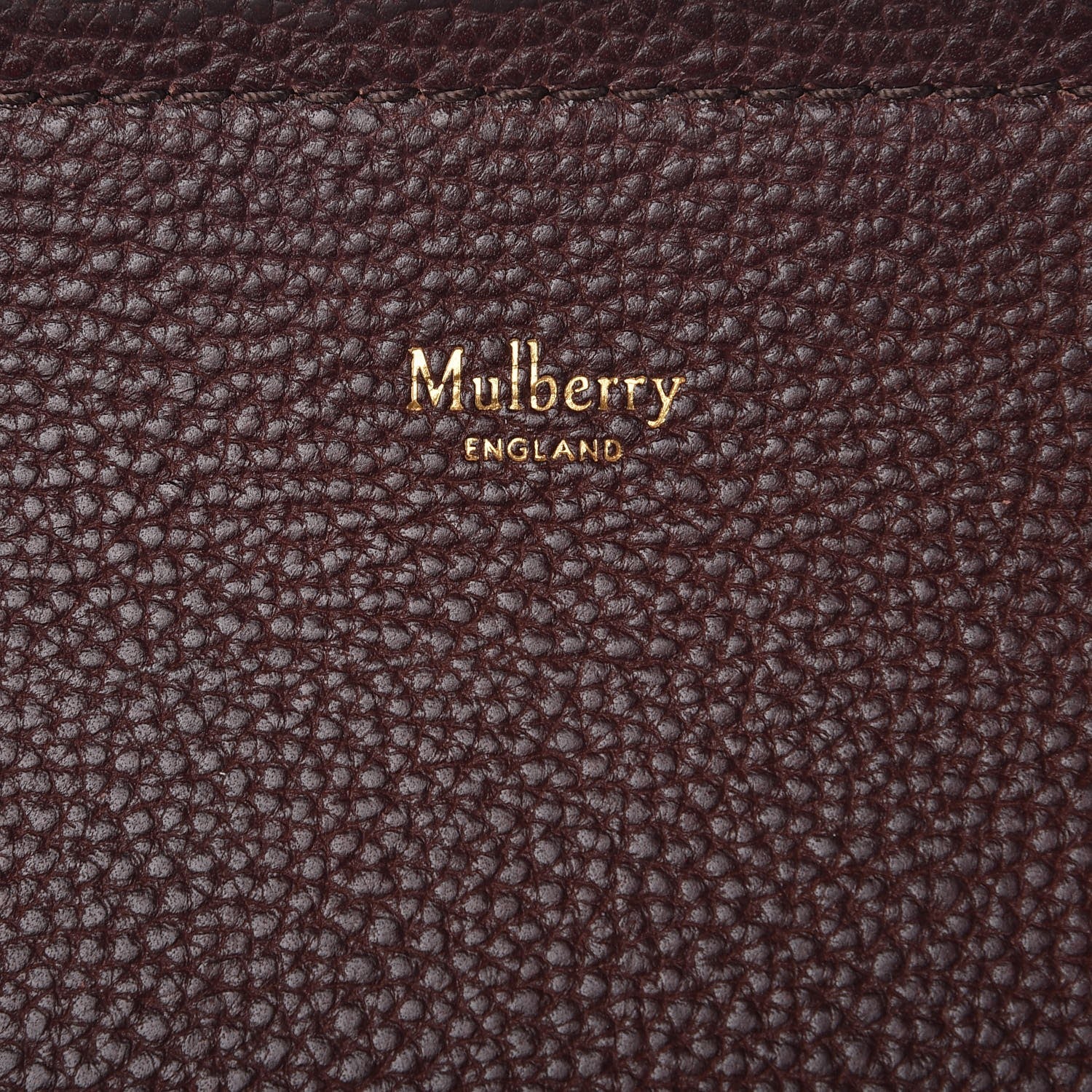 Mulberry Natural Grain Leather Amberley Satchel Oxblood 6 of 9