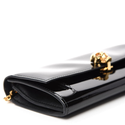 Alexander McQueen Patent Skull Wallet on Chain Black 6 of 9