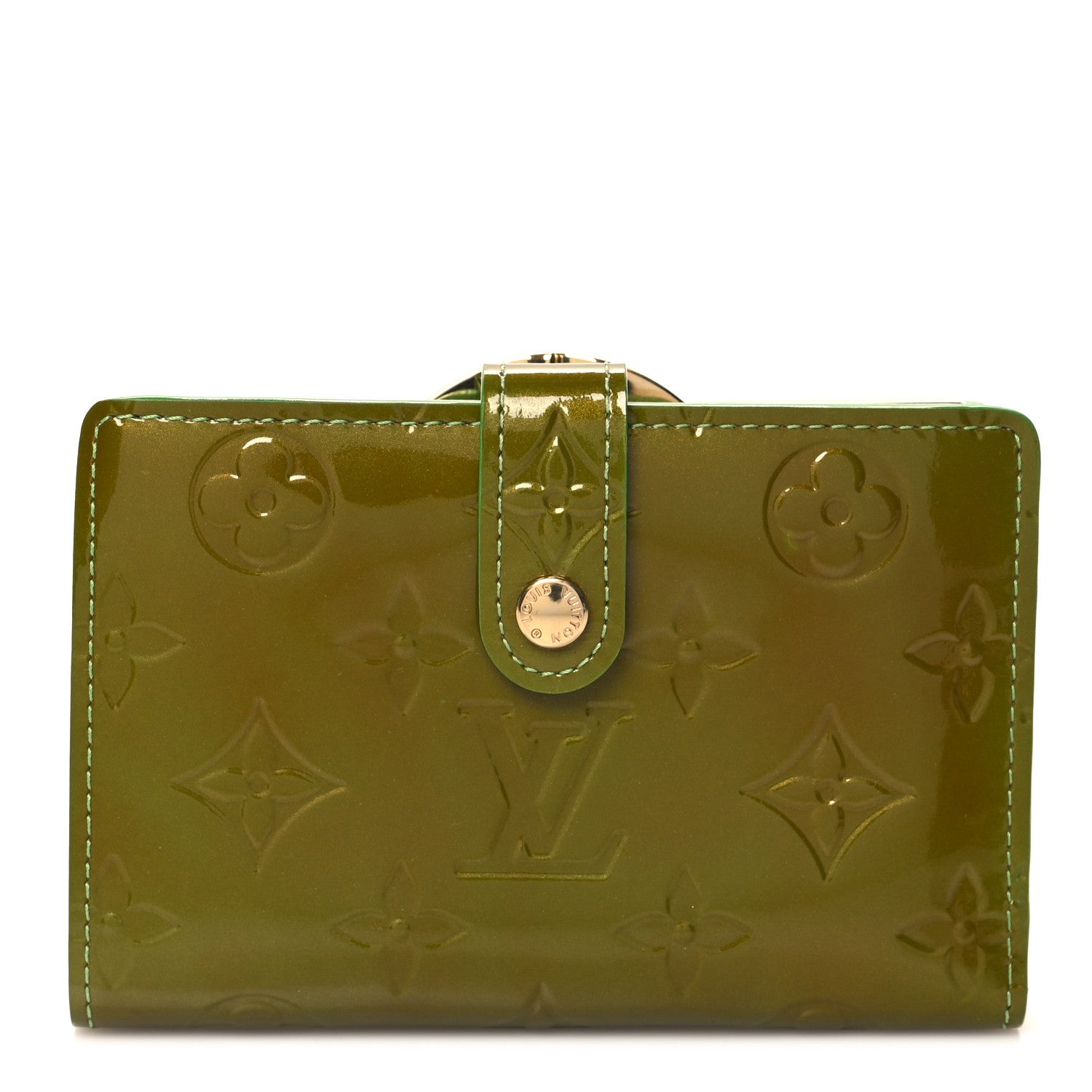 Louis Vuitton LOUIS VUITTON Vernis French Purse Wallet Vert Tonic 1 of 8