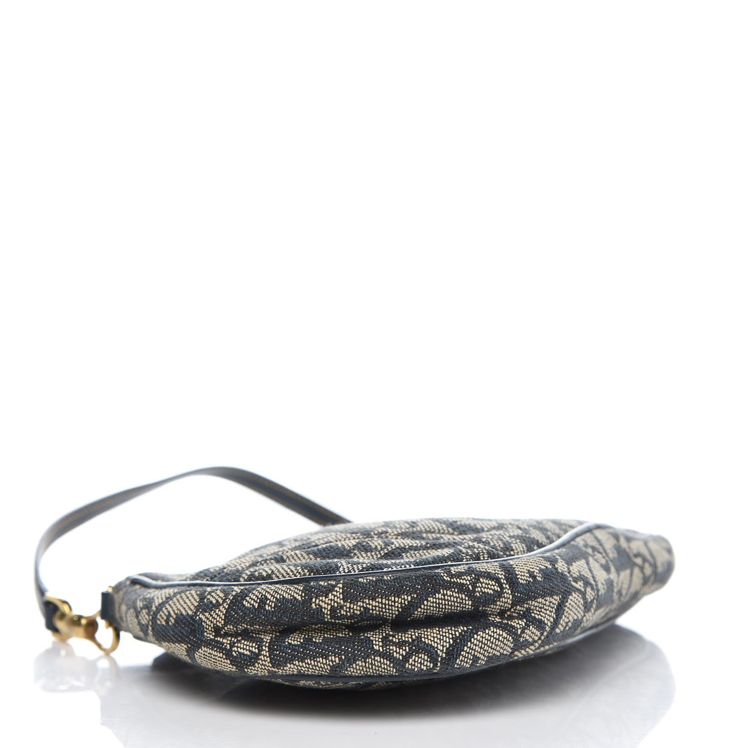 Christian Dior Monogram Mini Saddle Pochette Navy 4 of 7