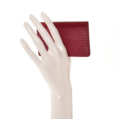 Louis Vuitton Epi Card Holder Fuchsia 2 of 6