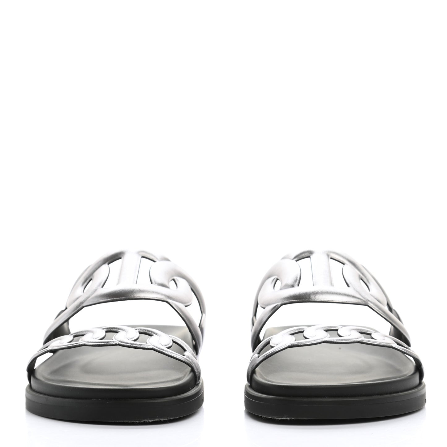 Nappa Extra Sandals 39 Gris Argent