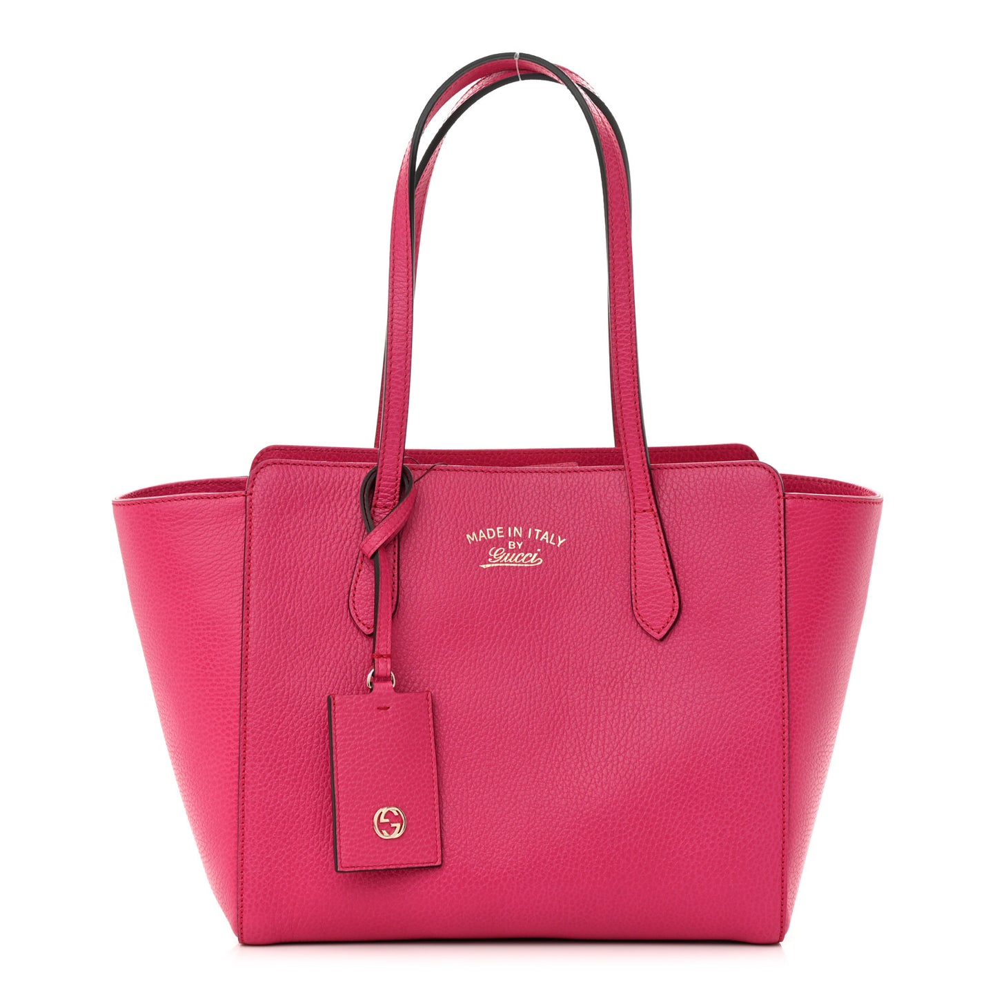 Dollar Calfskin Small Swing Tote Petal Pink