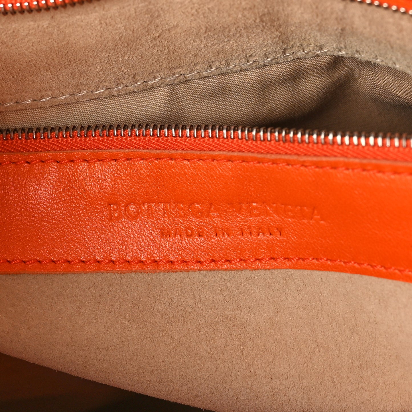Patent Nappa Intrecciato Tote Orange