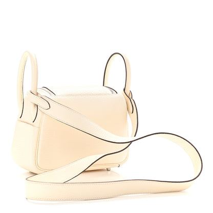 Hermes Taurillon Clemence Mini Lindy 20 Nata 2 of 7