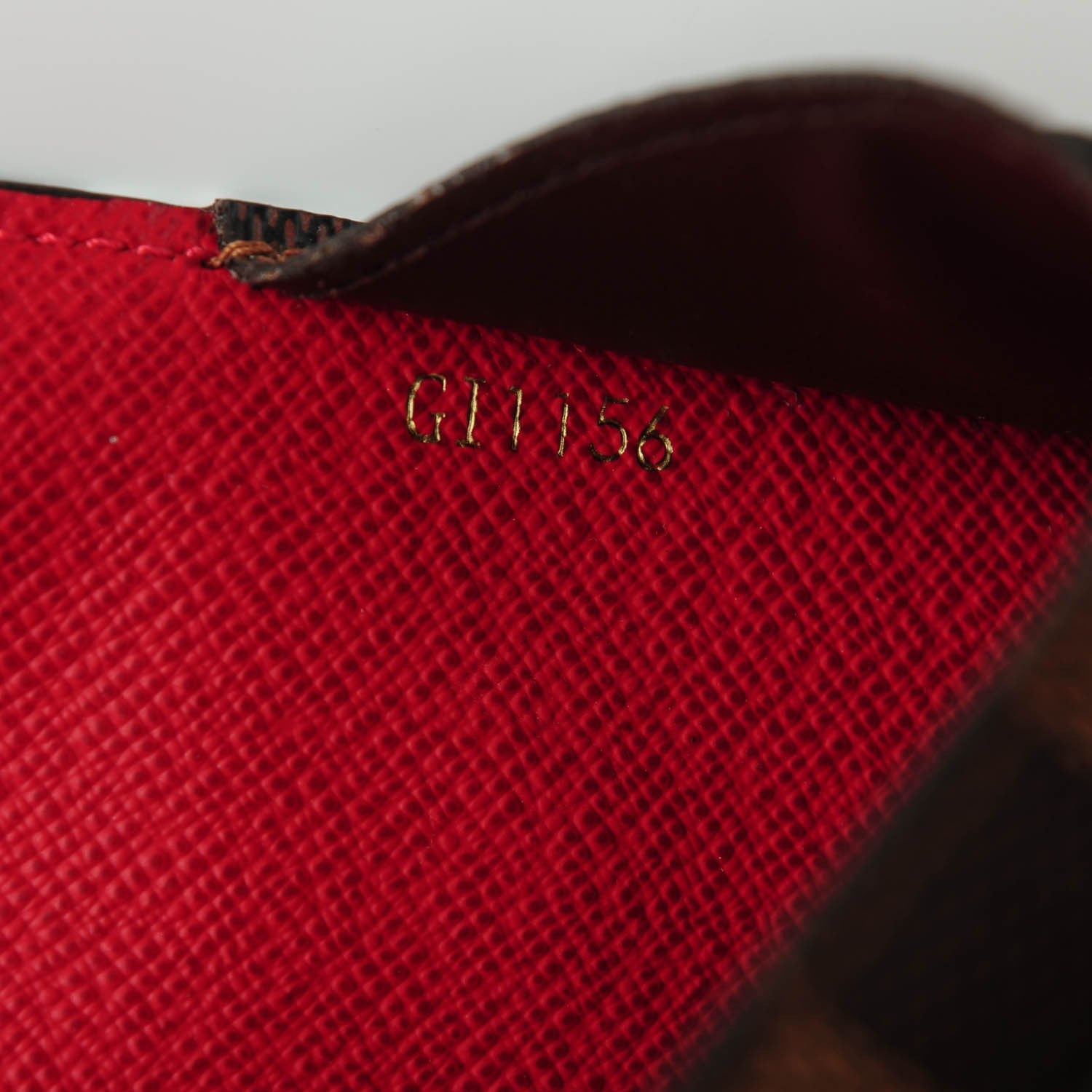 Louis Vuitton Damier Ebene Josephine Wallet Red 8 of 8
