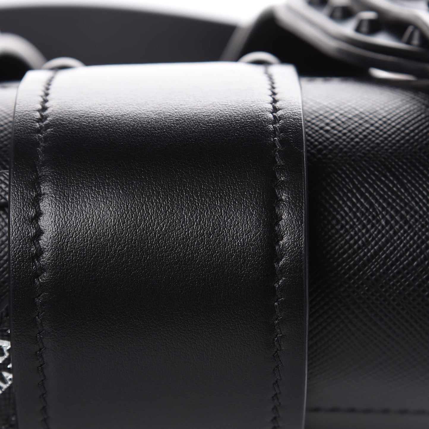 City Calf Saffiano Cahier Bag Black