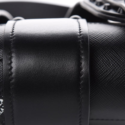 Prada City Calf Saffiano Cahier Bag Black 11 of 12