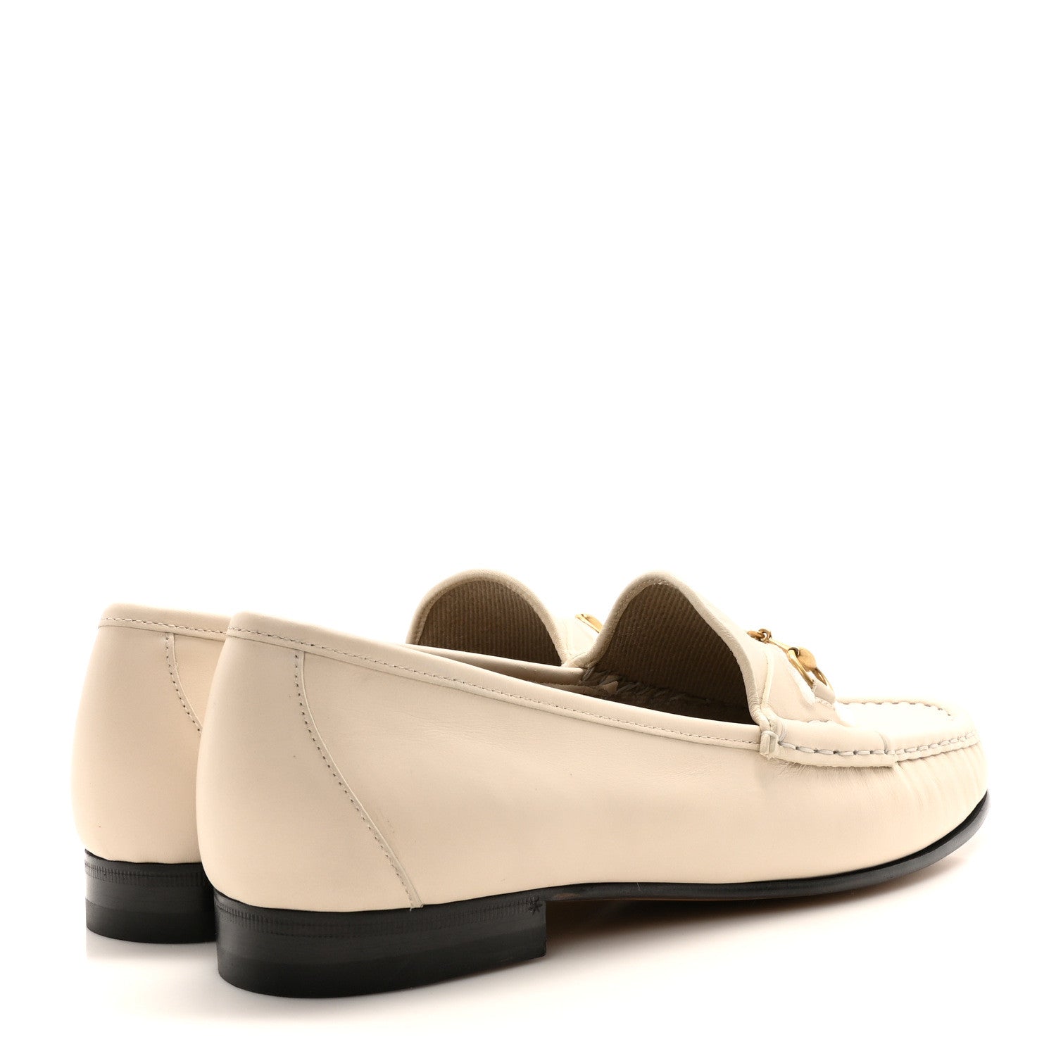 Gucci Betis Glamour Calfskin Womens 1953 Horsebit Loafers 41 Mystic White 5 of 9