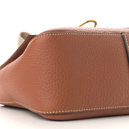 Valentino Garavani Pebbled Calfskin Small VRing Shoulder Bag Saddle Brown 8 of 9