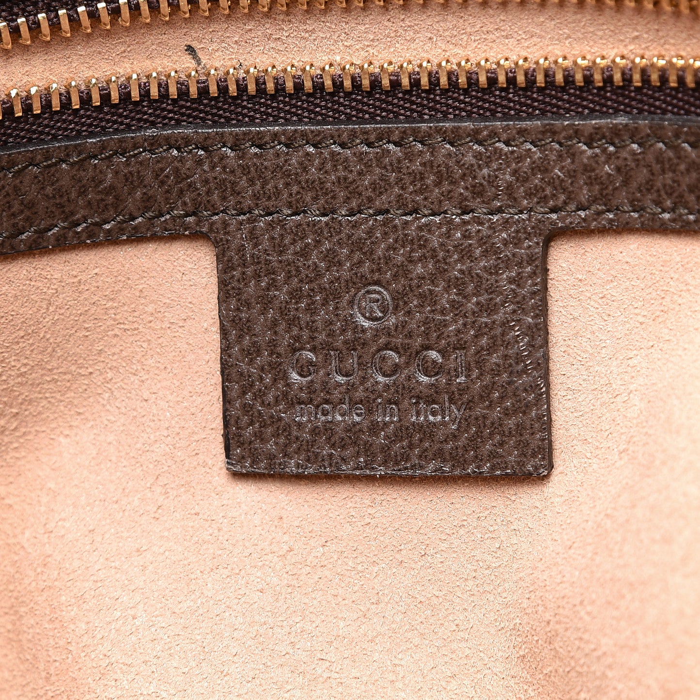 GG Supreme Monogram Web Medium Ophidia Top Handle Dome Bag Brown