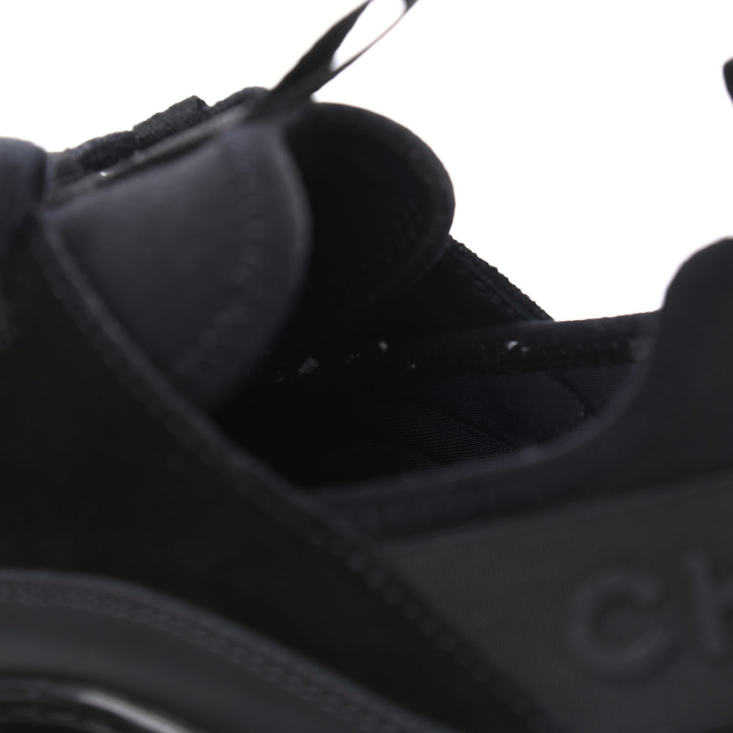 Chanel Fabric Calfskin Suede CC Sneakers 39.5 Black 8 of 20