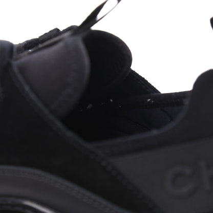 Chanel Fabric Calfskin Suede CC Sneakers 39.5 Black 8 of 20