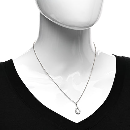 Harry Winston Platinum Diamond Loop Pendant Necklace 2 of 4