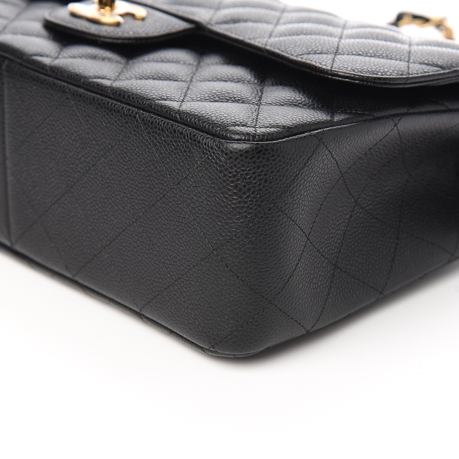 Chanel Caviar Quilted Jumbo Double Flap Black 8 of 9