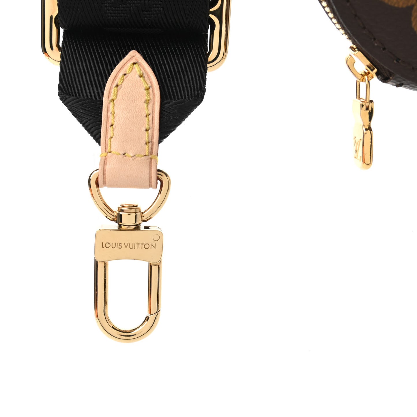 Monogram Multi Pochette Accessories Bandouliere Shoulder Strap Black