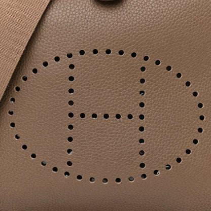 Hermes Taurillon Clemence Evelyne III PM Etoupe 8 of 11