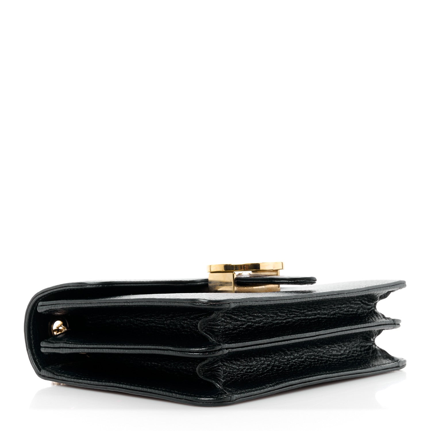 Gucci Dollar Calfskin Small Interlocking G Shoulder Bag Black 4 of 11