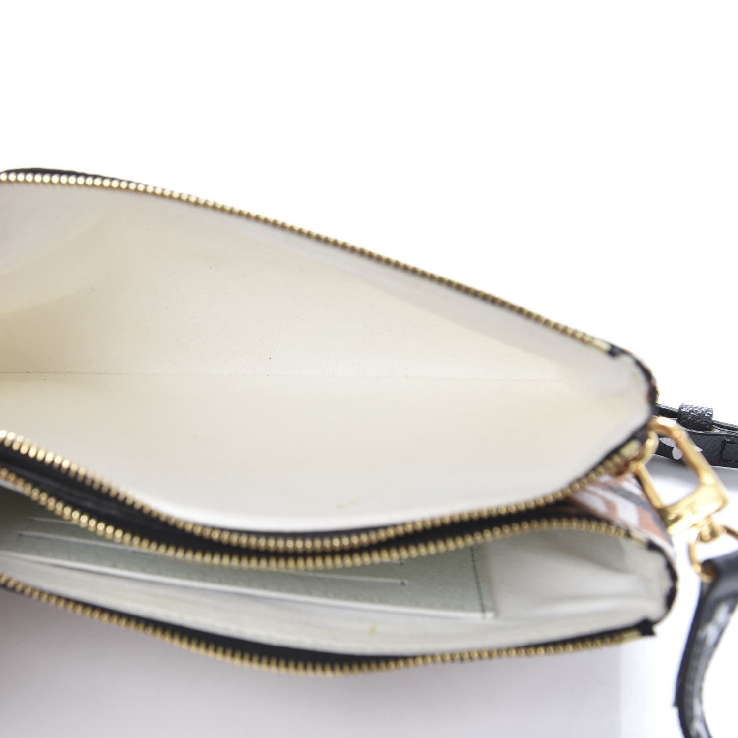 Louis Vuitton Monogram Giant Crafty Double Zip Pochette Creme Caramel 5 of 11