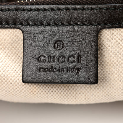 Gucci Monogram Margaux Calfskin Medium Emily Hobo Beige Ebony Cocoa 6 of 10
