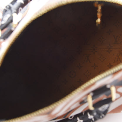 Louis Vuitton Monogram Giant Crafty Speedy Bandouliere 25 Creme Caramel 5 of 9