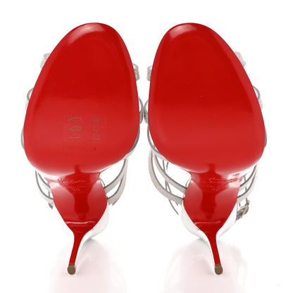 Christian Louboutin Glitter Renee 100 Sandals 38 Silver 5 of 13