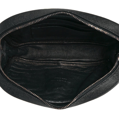 Saint Laurent Grain De Poudre Matelasse Monogram Mini Lou Camera Bag Black 5 of 10