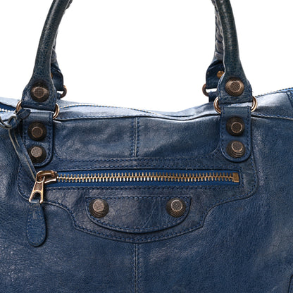 Balenciaga Agneau Giant 12 Gold Hardware Work Bleu Glacier 9 of 11