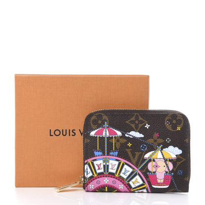 Louis Vuitton Monogram 2020 Christmas Animation Big Wheel Zippy Coin Purse Rose Ballerine 8 of 8