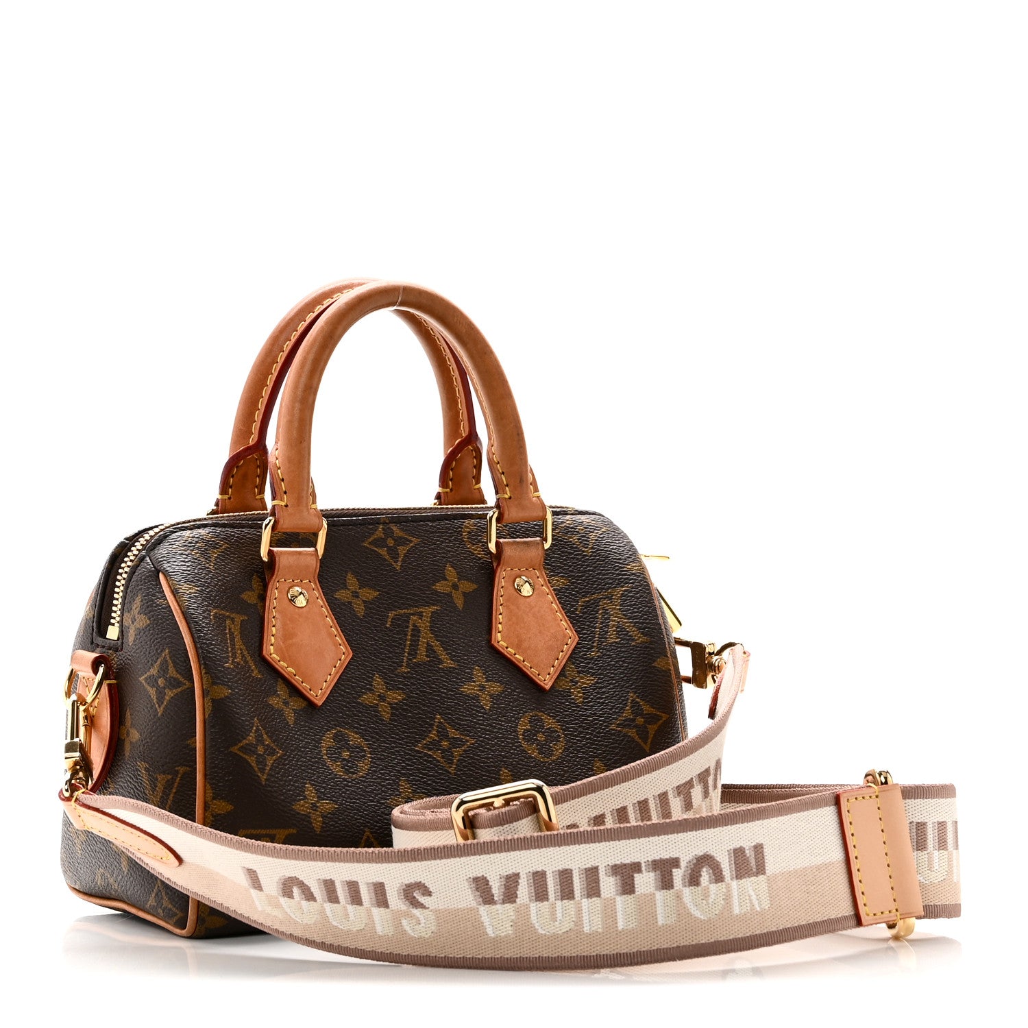 Louis Vuitton Monogram Speedy Bandouliere 20 Beige 3 of 10