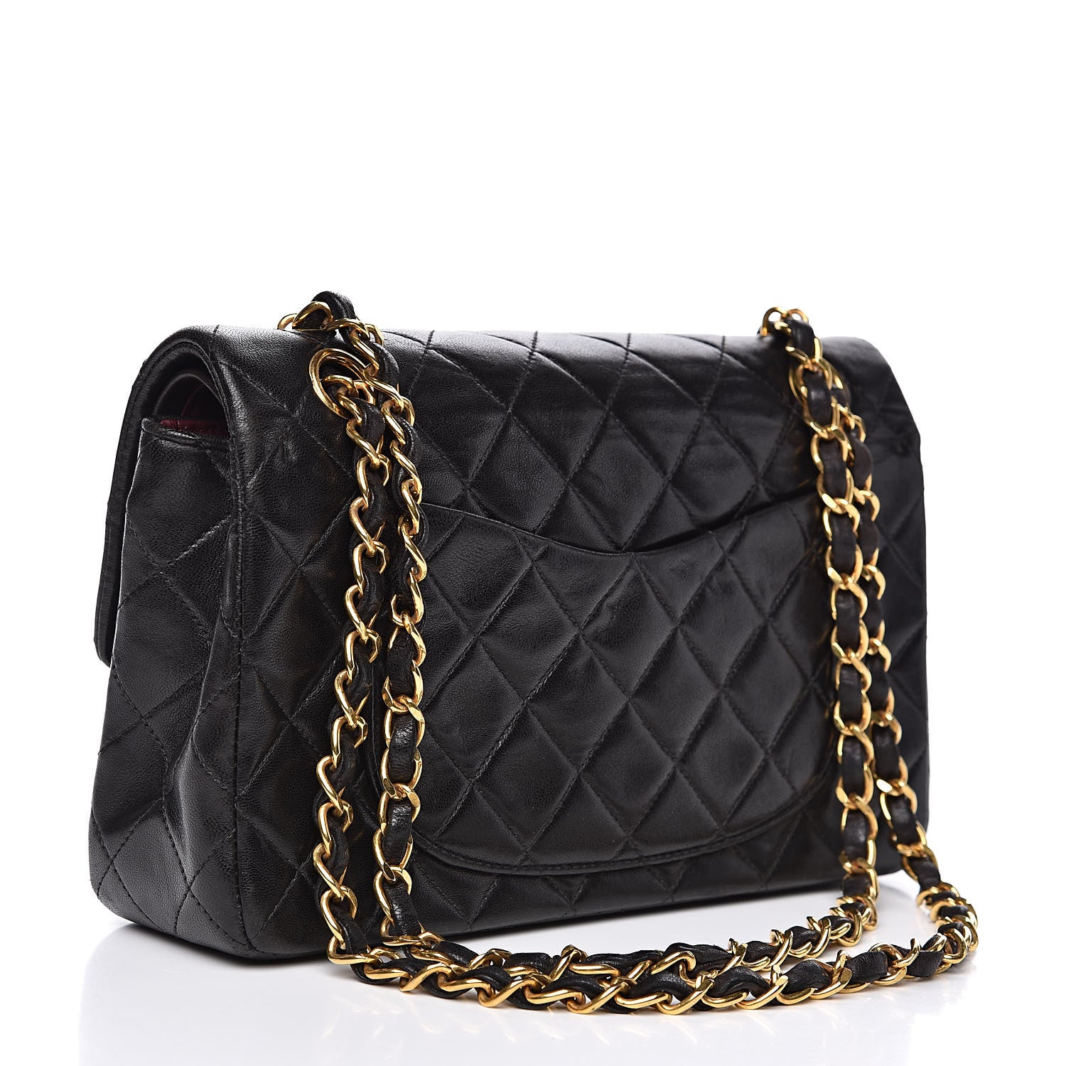 Chanel Lambskin Quilted Small Double Flap Black 3 of 14