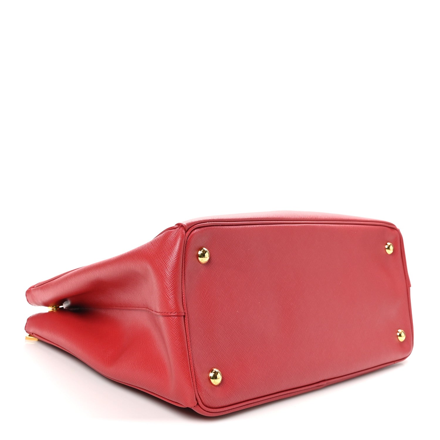 Prada Saffiano Lux Large Double Zip Tote Fuoco 4 of 9