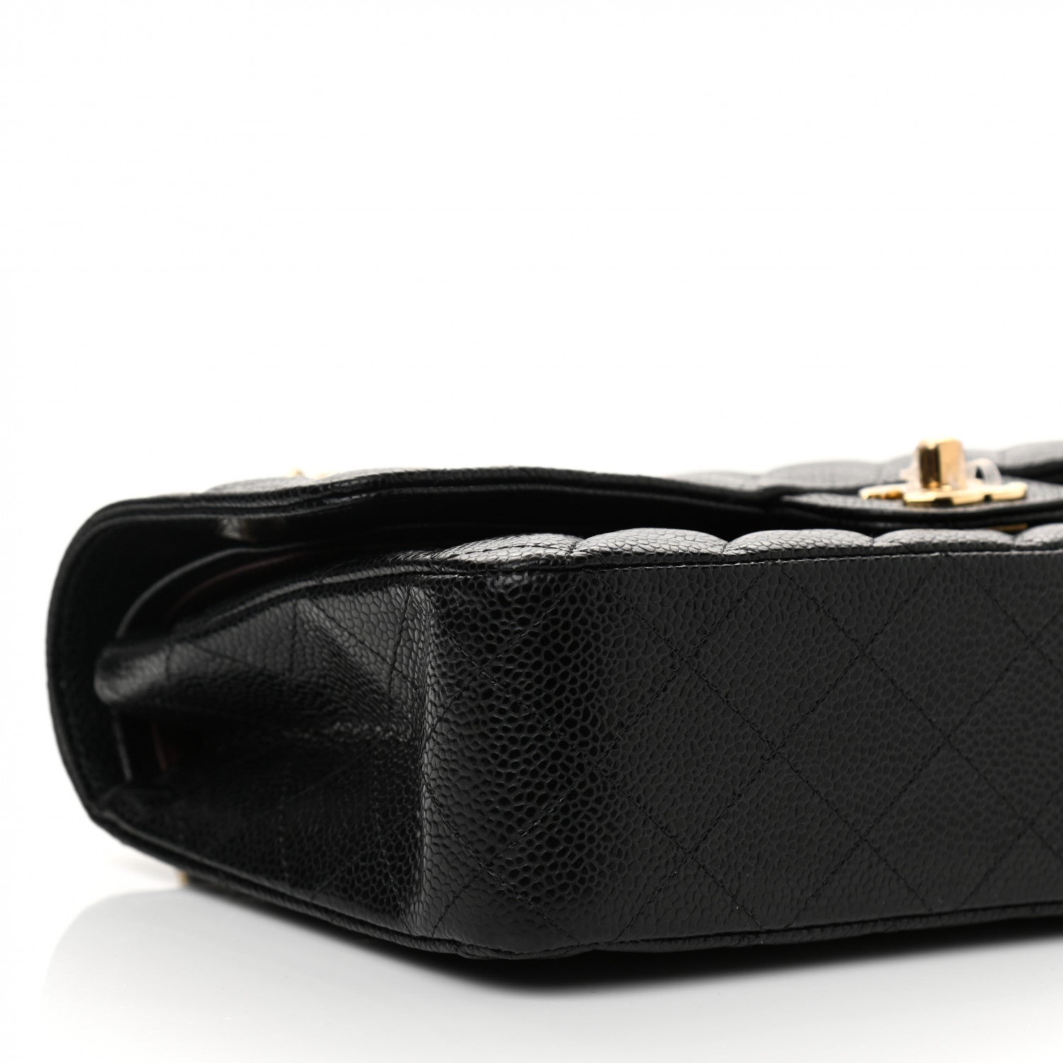 Chanel Caviar Quilted Medium Double Flap Black 10 of 12