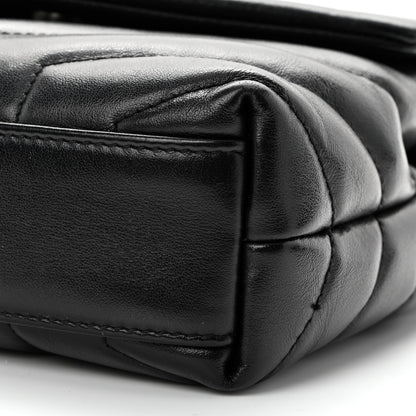 Saint Laurent Calfskin Y Quilted Monogram Toy Loulou Crossbody Bag Black 11 of 12