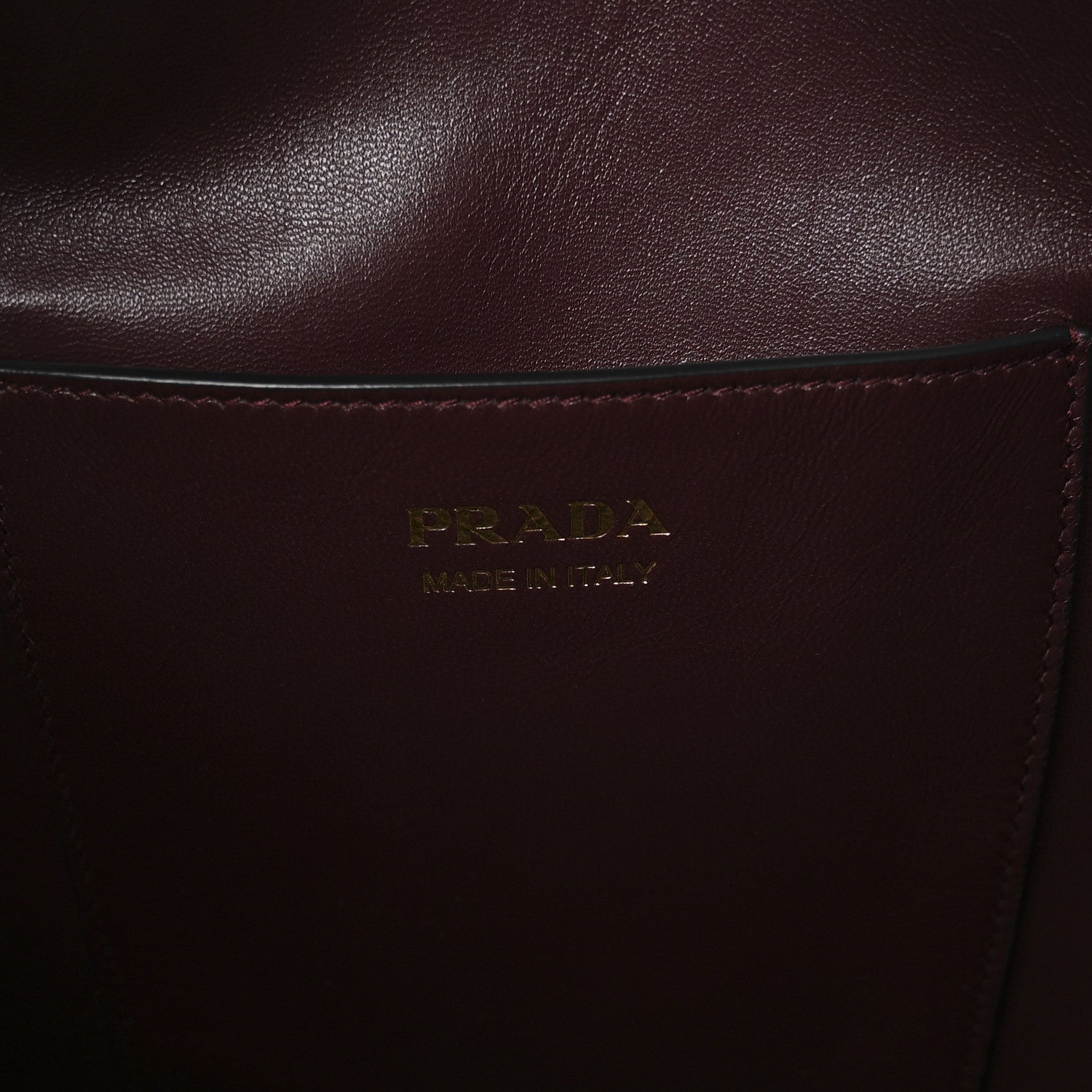 Prada Calfskin Buckle Bucket Bag With Belt Bordeaux 6 of 11