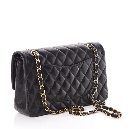 Chanel Lambskin Quilted Medium Double Flap Black 3 of 12