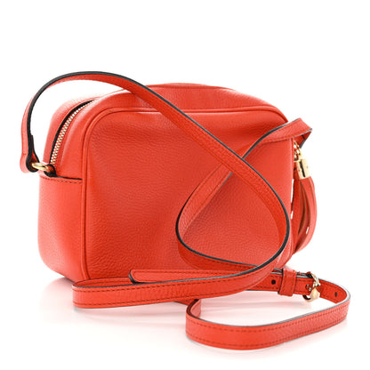 Gucci Pebbled Calfskin Small Soho Disco Bag Sun Orange 3 of 10