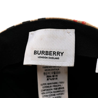 Burberry Cotton Vintage Check Monogram Baseball Hat M Archive Beige 8 of 10